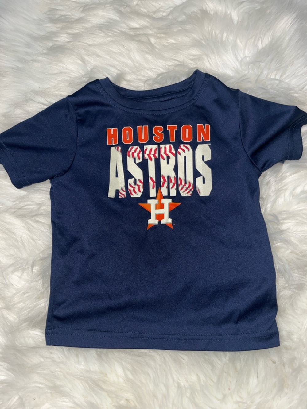 Genuine Merchandise Navy Houston Astros Kids Tee with Orange & White Logo